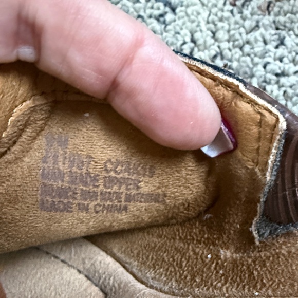 b.o.c Brown Embossed Tooled Slide Wedge Sandals Sz 9 - Picture 6 of 7